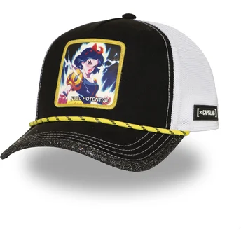 Boné trucker preto e branco Branca da Neve Full Potential SP PRI2 Disney da Capslab