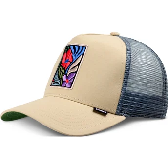Boné trucker bege M-Flowers HFT da Djinns