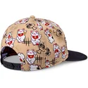 bone-plano-bege-e-preto-snapback-para-crianca-lucky-cat-linen-da-djinns