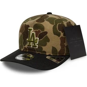 Boné curvo camuflagem ajustável 19TWENTY Brushed Cotton Three Looms Duck da Los Angeles Dodgers MLB da New Era