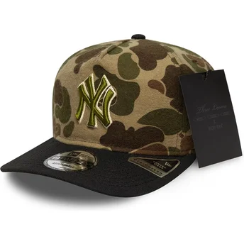 Boné curvo camuflagem ajustável 19TWENTY Brushed Cotton Three Looms Duck da New York Yankees MLB da New Era