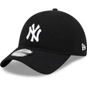 bone-curvo-preto-ajustavel-9twenty-merino-wool-yarn-da-new-york-yankees-mlb-da-new-era