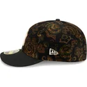 bone-curvo-preto-justo-59fifty-low-profile-floral-cord-three-looms-printed-corduroy-da-new-york-yankees-mlb-da-new-era