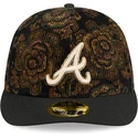 bone-curvo-preto-justo-59fifty-low-profile-floral-cord-three-looms-printed-corduroy-da-atlanta-braves-mlb-da-new-era