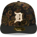 bone-curvo-preto-justo-59fifty-low-profile-floral-cord-three-looms-printed-corduroy-da-detroit-tigers-mlb-da-new-era