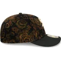 bone-curvo-preto-justo-59fifty-low-profile-floral-cord-three-looms-printed-corduroy-da-chicago-white-sox-mlb-da-new-era