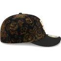 bone-curvo-preto-justo-59fifty-low-profile-floral-cord-three-looms-printed-corduroy-da-san-diego-padres-mlb-da-new-era