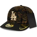 bone-curvo-preto-justo-59fifty-low-profile-floral-cord-three-looms-printed-corduroy-da-los-angeles-dodgers-mlb-da-new-era