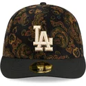 bone-curvo-preto-justo-59fifty-low-profile-floral-cord-three-looms-printed-corduroy-da-los-angeles-dodgers-mlb-da-new-era