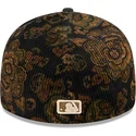 bone-curvo-preto-justo-59fifty-low-profile-floral-cord-three-looms-printed-corduroy-da-boston-red-sox-mlb-da-new-era