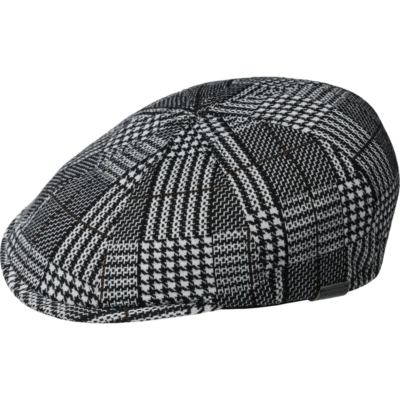 boina-preta-pattern-flexfit-black-plaid-da-kangol