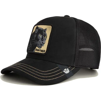 Boné trucker preto pantera Panther Golden Suede The Farm da Goorin Bros.
