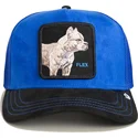 bone-trucker-azul-e-preto-cao-pitbull-flex-pitbull-suede-the-farm-da-goorin-bros