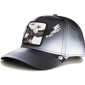 Boné curvo preto snapback águia Free Steal This Hat Wings The Farm da Goorin Bros.