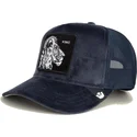 bone-trucker-azul-marinho-leao-king-lion-velour-the-farm-da-goorin-bros