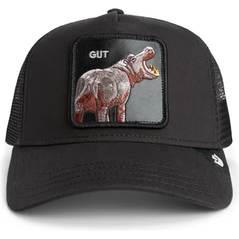 Boné trucker preto hipopótamo Gut Hippo Sport The Farm da Goorin Bros.