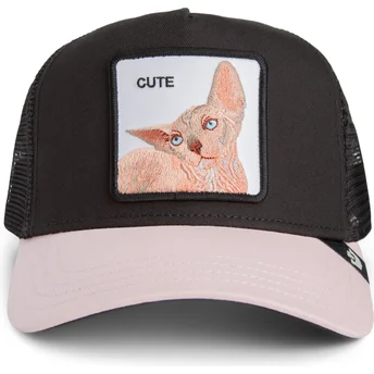 Boné trucker preto gato Cute The Sphynx Sport The Farm da Goorin Bros.