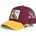 bone-trucker-vermelho-e-amarelo-coruja-the-real-talk-sport-the-farm-da-goorin-bros