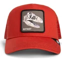 bone-trucker-vermelho-dinossauro-t-rex-the-extinct-skull-grit-the-farm-da-goorin-bros