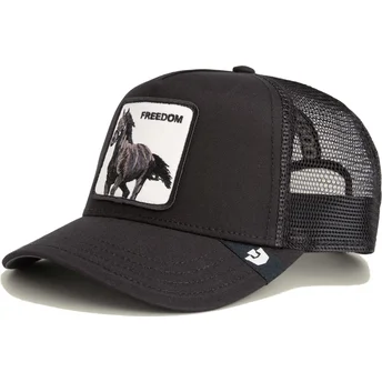 Boné trucker preto cavalo Freedom Grit The Farm da Goorin Bros.