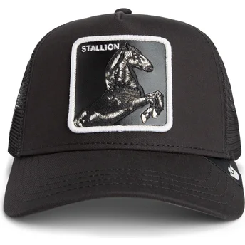 Boné trucker preto cavalo Stallion The Farm da Goorin Bros.