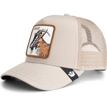 Boné trucker bege cabra Goat The Farm da Goorin Bros.