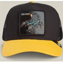 bone-trucker-preto-e-amarelo-para-crianca-escorpiao-deadly-mini-the-farm-da-goorin-bros