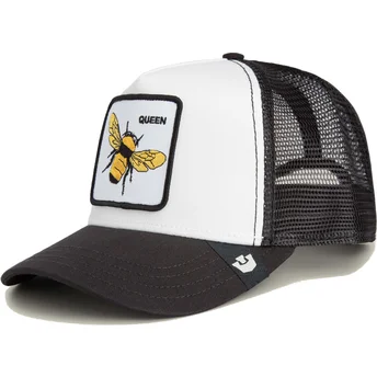 Boné trucker branco e preto para criança abelha The Queen Mini The Farm da Goorin Bros.