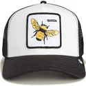 bone-trucker-branco-e-preto-para-crianca-abelha-the-queen-mini-the-farm-da-goorin-bros