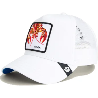 Boné trucker branco para criança lagosta Lemme Cook Mini The Farm da Goorin Bros.