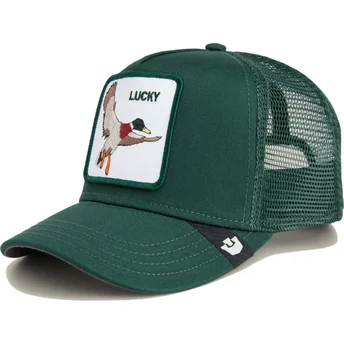 Boné trucker verde para criança pato The Lucky Mini The Farm da Goorin Bros.