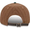 bone-plano-castanho-e-verde-ajustavel-9fifty-retro-crown-wool-pinstripe-da-oakland-athletics-mlb-da-new-era