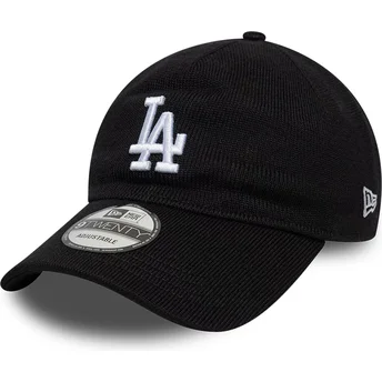 Boné curvo preto ajustável 9TWENTY Merino Wool da Los Angeles Dodgers MLB da New Era