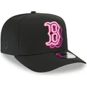 bone-curvo-preto-snapback-9fifty-a-frame-neon-da-boston-red-sox-mlb-da-new-era