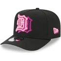 bone-curvo-preto-snapback-9fifty-a-frame-neon-da-detroit-tigers-mlb-da-new-era