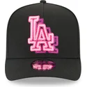 bone-curvo-preto-snapback-9fifty-a-frame-neon-da-los-angeles-dodgers-mlb-da-new-era