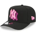 bone-curvo-preto-snapback-9fifty-a-frame-neon-da-new-york-yankees-mlb-da-new-era