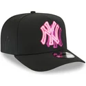 bone-curvo-preto-snapback-9fifty-a-frame-neon-da-new-york-yankees-mlb-da-new-era