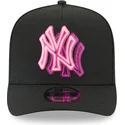 bone-curvo-preto-snapback-9fifty-a-frame-neon-da-new-york-yankees-mlb-da-new-era