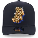 bone-curvo-azul-marinho-snapback-9fifty-a-frame-emblem-da-boston-red-sox-mlb-da-new-era