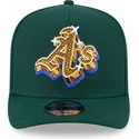 bone-curvo-verde-snapback-9fifty-a-frame-emblem-da-oakland-athletics-mlb-da-new-era