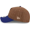 bone-curvo-castanho-e-azul-ajustavel-9twenty-a-frame-wool-pinstripe-da-los-angeles-dodgers-mlb-da-new-era