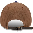 bone-curvo-castanho-e-azul-ajustavel-9twenty-a-frame-wool-pinstripe-da-los-angeles-dodgers-mlb-da-new-era