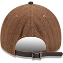 bone-curvo-castanho-e-azul-marinho-ajustavel-9twenty-a-frame-wool-pinstripe-da-new-york-yankees-mlb-da-new-era