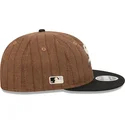 bone-plano-castanho-e-preto-ajustavel-9fifty-retro-crown-wool-pinstripe-da-chicago-white-sox-mlb-da-new-era