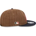 bone-plano-castanho-e-azul-marinho-ajustavel-9fifty-retro-crown-wool-pinstripe-da-atlanta-braves-mlb-da-new-era