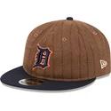 bone-plano-castanho-e-azul-marinho-ajustavel-9fifty-retro-crown-wool-pinstripe-da-detroit-tigers-mlb-da-new-era