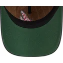 bone-curvo-castanho-e-azul-marinho-ajustavel-9twenty-a-frame-wool-pinstripe-da-atlanta-braves-mlb-da-new-era