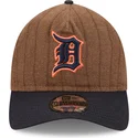 bone-curvo-castanho-e-azul-marinho-ajustavel-9twenty-a-frame-wool-pinstripe-da-detroit-tigers-mlb-da-new-era