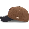 bone-curvo-castanho-e-azul-marinho-ajustavel-9twenty-a-frame-wool-pinstripe-da-detroit-tigers-mlb-da-new-era